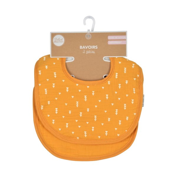 Bavete galbene 2 buc. din muselină – Bébé Douceur-image-3
