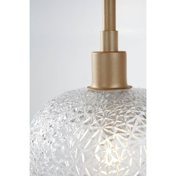 Lustră aurie din sticlă ø 15 cm Frost – Jotex-image-3