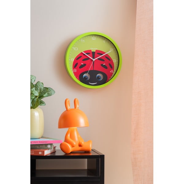 Ceas pentru copii ø 31 cm Peekaboo Ladybug – Karlsson-image-1