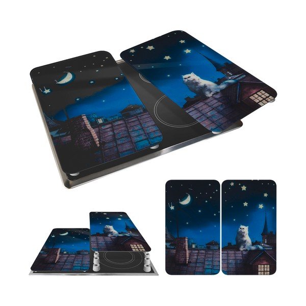 Protecții de aragaz 2 buc. din sticlă temperată 30x52 cm – Maximex-image-3