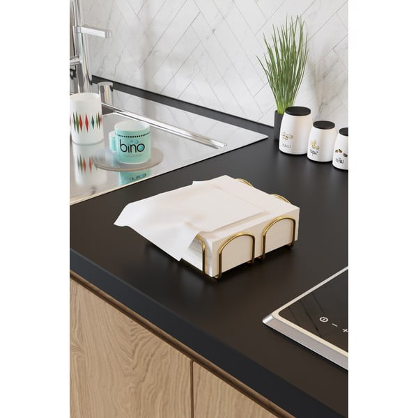 Suport de șervețele Homefesto Kare, auriu-image-2