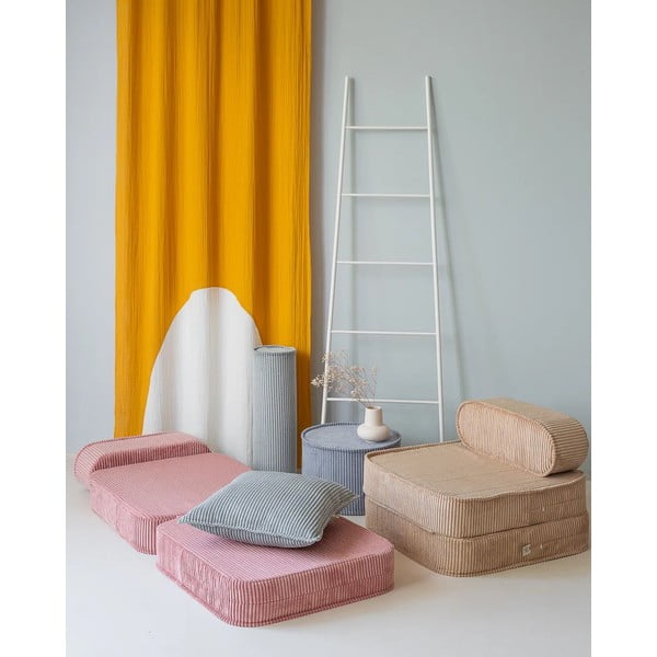 Pernă decorativă pentru copii verde-mentă cu tapițerie din catifea reiată Block – Wigiwama-image-3