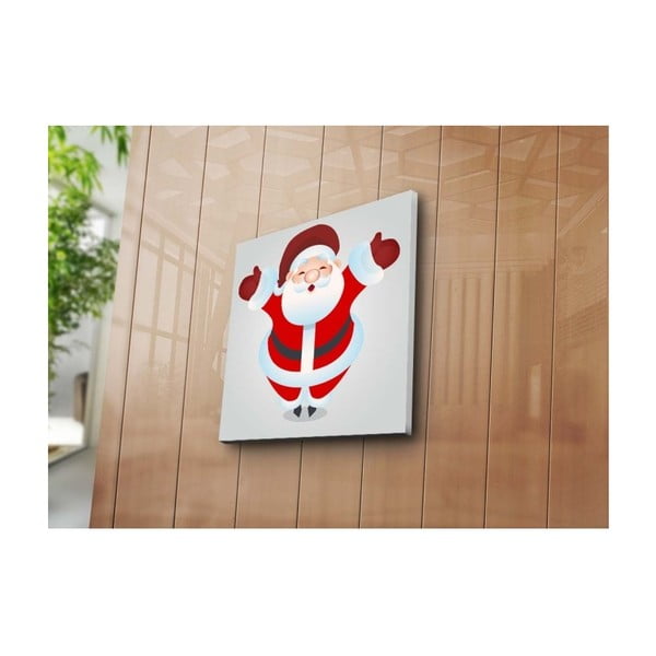Tablou decorativ Hello Santa, 45 x 45 cm 
