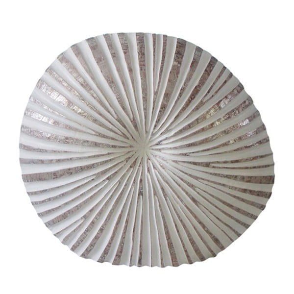 Vază albă Stardeco Shell, 44 cm