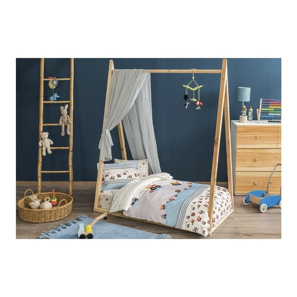 Lenjerie de pat cu cearșaf pentru copii Sleep Well, 100 x 150 cm
