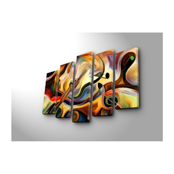 Tablou din mai multe piese Abstract Music, 105 x 70 cm-image-1