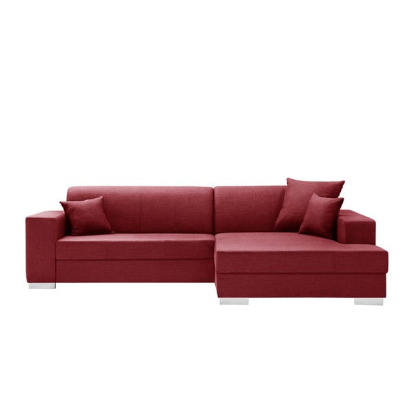 Canapea cu șezlong partea dreaptă Interieur De Famille Paris Perle, roșu