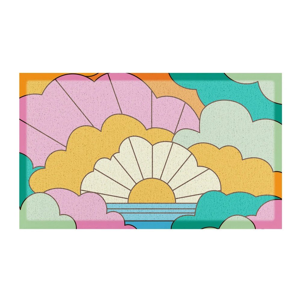 Covoras de intrare din plastic reciclat 40x70 cm Elizabeth Olwen – Artsy Doormats