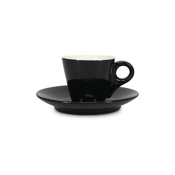 Ceașcă neagră pentru espresso din porțelan 80 ml Barista – BonBistro-image-3
