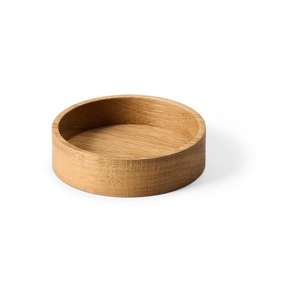 Cutie de depozitare în culoare naturală din lemn, decorativă ø 11x3 cm Circle S – LIND DNA