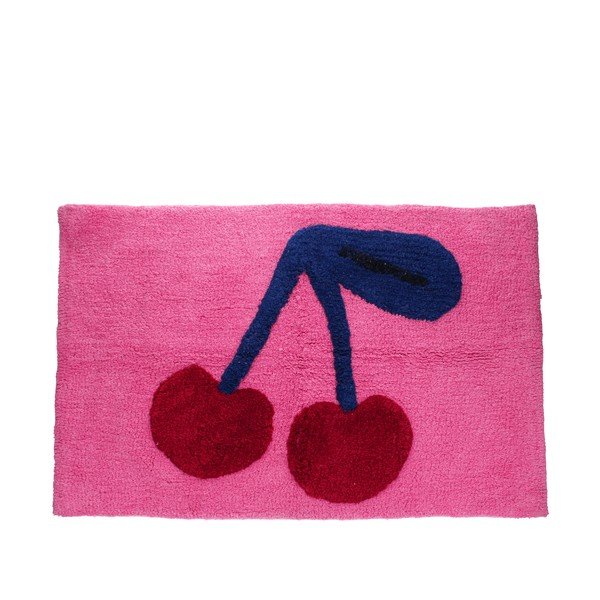 Covoraș de baie roz din material textil 83x52,5 cm Cherry – Rex London