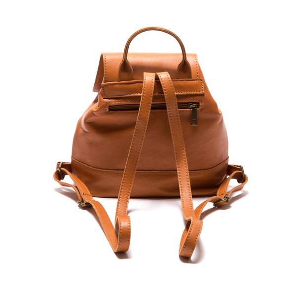 Rucsac din piele Sofia Cardoni Fredo, maro-image-1