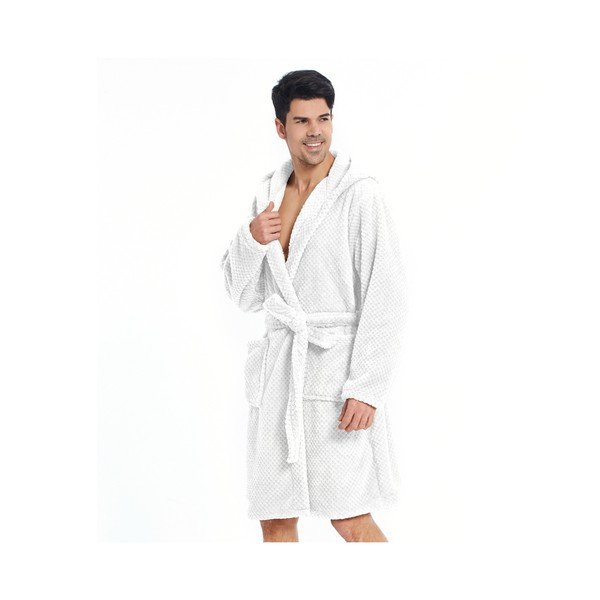 Halat de baie unisex DecoKing Sleepyhead, mărime M, alb-image-2
