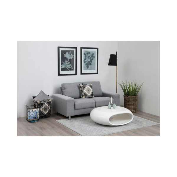Masă de cafea Actona Eliptical Coffee Table, alb-image-1