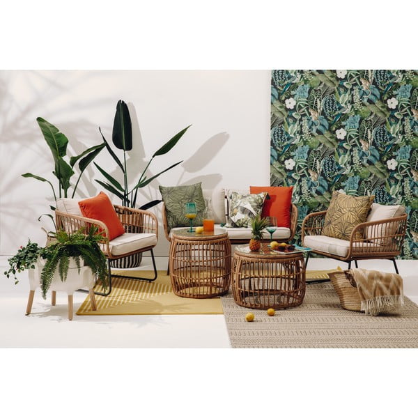 Pled din amestec de bumbac Euromant Mallorca, 140 x 180 cm, maro-image-4