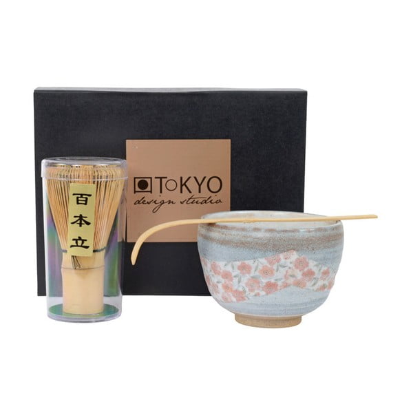 Set cadou pentru preparat Matcha Tea Tokyo Design Studio Grey