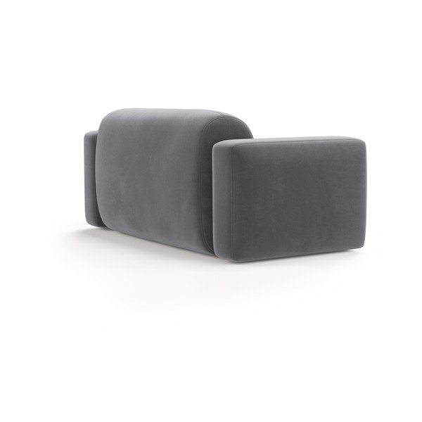 Canapea gri cu tapițerie din catifea 180 cm Strino – Cosmopolitan Design-image-2