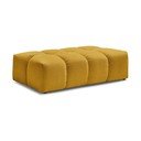 Taburet galben muștar cu tapițerie din chenille Everest – Bobochic Paris