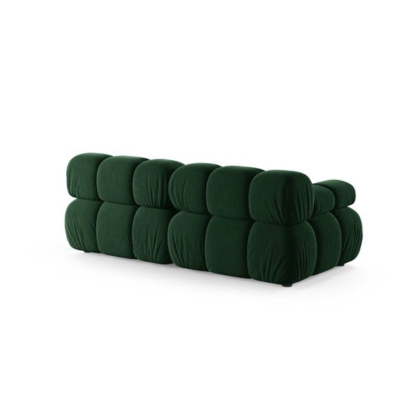 Canapea modulară verde-închis cu tapițerie din catifea 188 cm – Micadoni -image-2