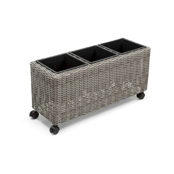 Ghiveci de grădină Bonami Essentials Natural, gri-image-3