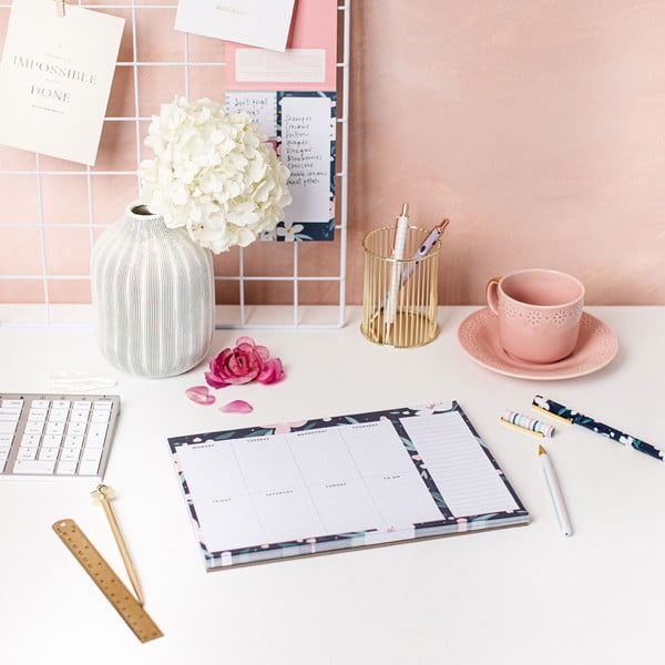Planificator săptămânal Busy B Navy Blush, 52 pagini-image-1