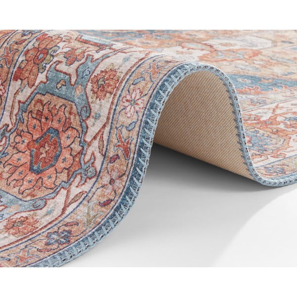 Traversă Nouristan Sylla, 80 x 200 cm, roșu - albastru-image-4