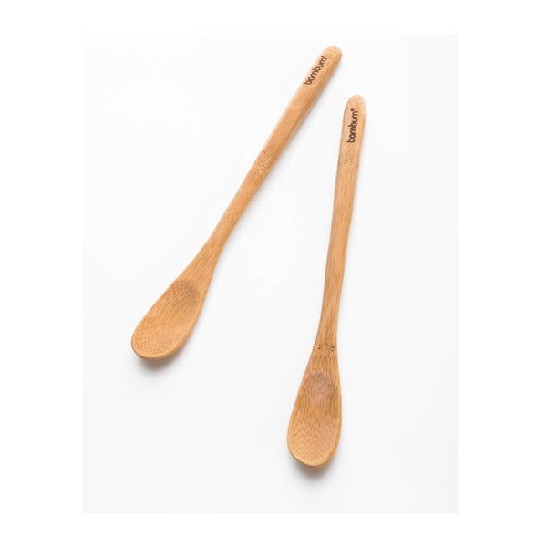 Set 2 lingurițe din bambus pentru latté Bambum Legro-image-2