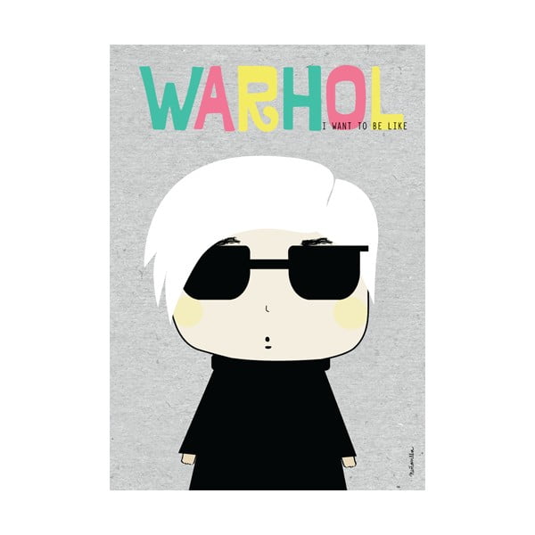 Poster NiñaSilla Andy Warhol, 21 x 42 cm