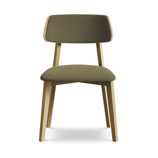 Scaun de dining verde din lemn masiv Niu – Makamii-image-1