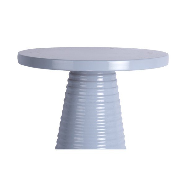 Măsuță auxiliară rotundă din metal ø 40 cm Catania Ribbed – Leitmotiv-image-2