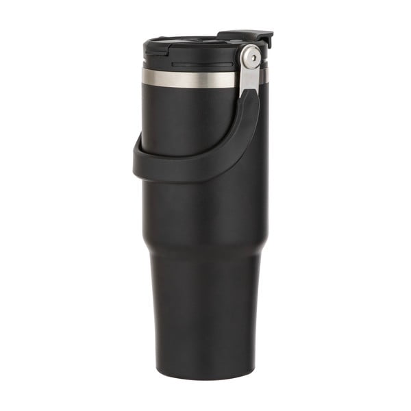 Sticlă neagră de călătorie din oțel inoxidabil 1 l Eco – Ladelle