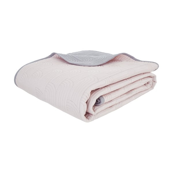 Cuvertură matlasată Catherine Lansfield Blossom, 240 x 260 cm, gri-roz-image-2