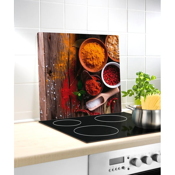 Protecție din sticlă pentru peretele de lângă aragaz Wenko Spice, 50 x 56 cm-image-1