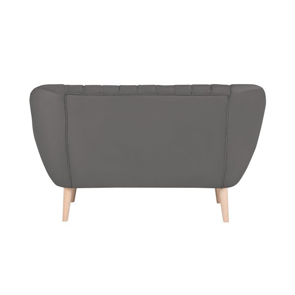 Canapea cu 2 locuri Micadoni Home Vincente, gri-image-3