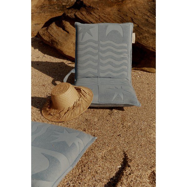 Șezlong de plajă Sunnylife Terry, 93 x 43 cm, albastru-image-1