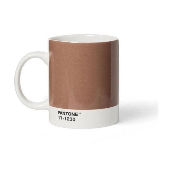 Cană maro deschis din porțelan 375 ml Mocha Mousse 17-1230 – Pantone