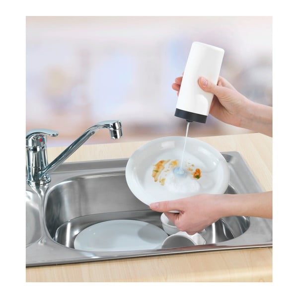 Dozator pentru detergenți Wenko Squeeze, 250 ml, alb-image-3