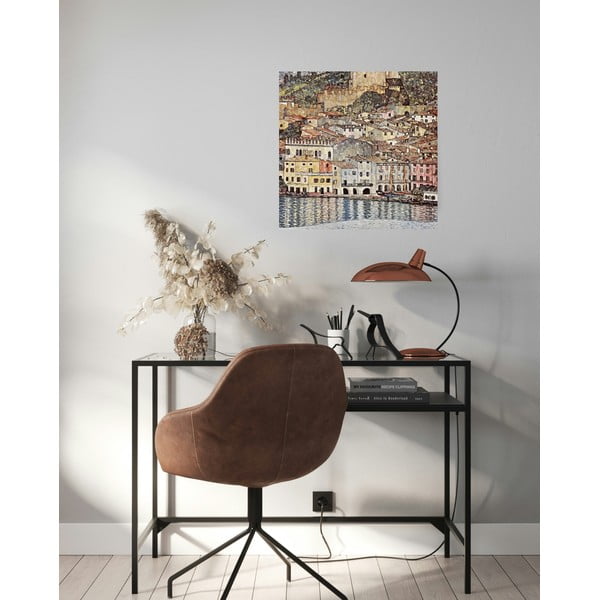 Reproducere pe pânză după Gustav Klimt - Malcesine on Lake Garda, 60 x 60 cm-image-1