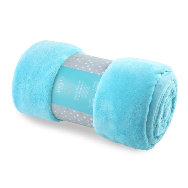 Pătură din microfibră AmeliaHome Tyler, 70 x 150 cm, turcoaz-image-2