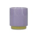 Ceașcă verde/mov din gresie ceramică 130 ml Duo – ONA