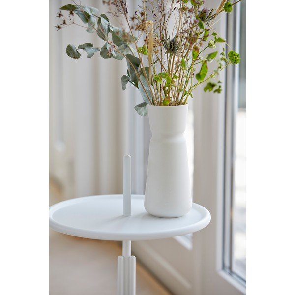 Măsuță auxiliară metalică Zone Inu, ø 33,8 cm, alb-image-2