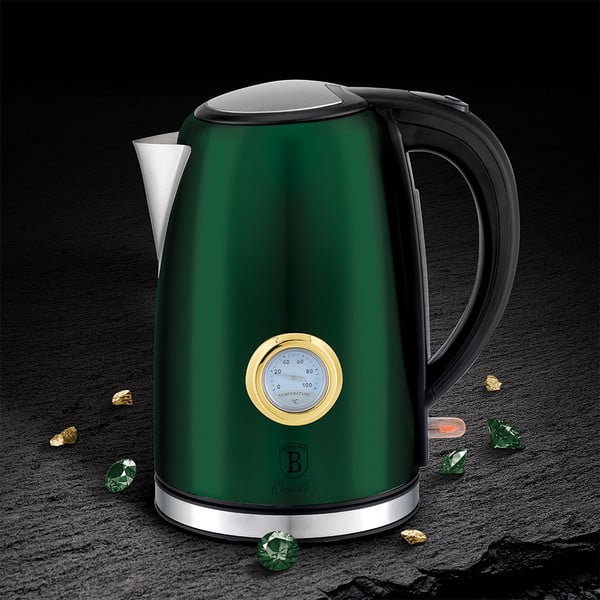 Ceainic electric verde de 1,7 l Emerald Collection - BerlingerHaus-image-1