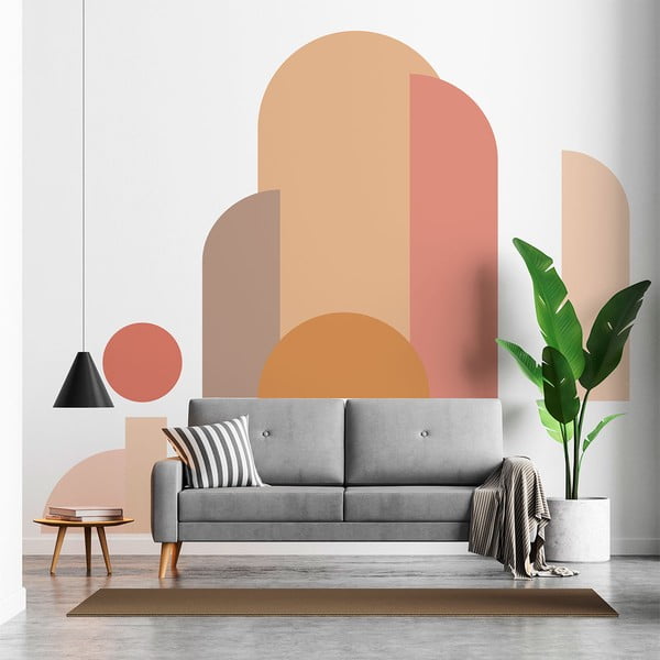Autocolant de perete 250x200 cm Abstract Sunset – Ambiance