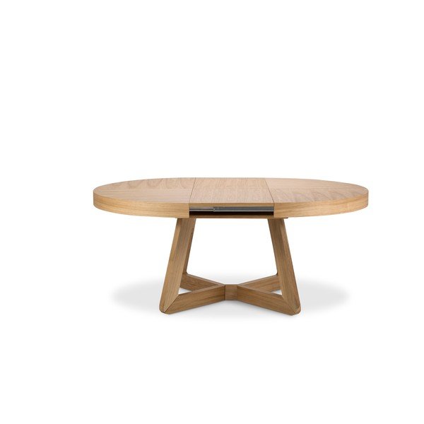 Măsuță auxiliară cu picioare din lemn de stejar Windsor & Co Sofas Bodil, ø 130 cm-image-3