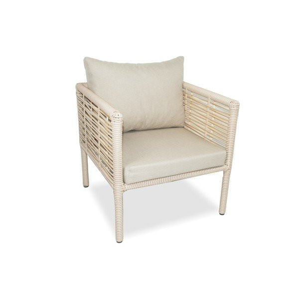 Set mobilier de grădină crem din ratan artificial pentru patru persoane Newyork 160 – Floriane Garden-image-2