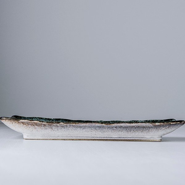 Farfurie servire din ceramică MIJ Sky, 29 x 12 cm, albastru-image-1