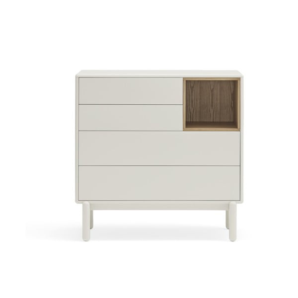 Comodă albă 90x90x40 cm Corvo – Teulat