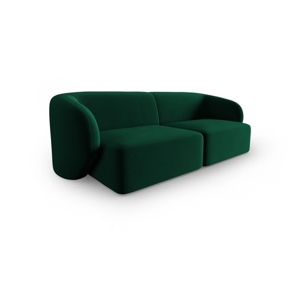 Canapea verde cu tapițerie din catifea 188 cm Paolo – Milo Casa-image-2