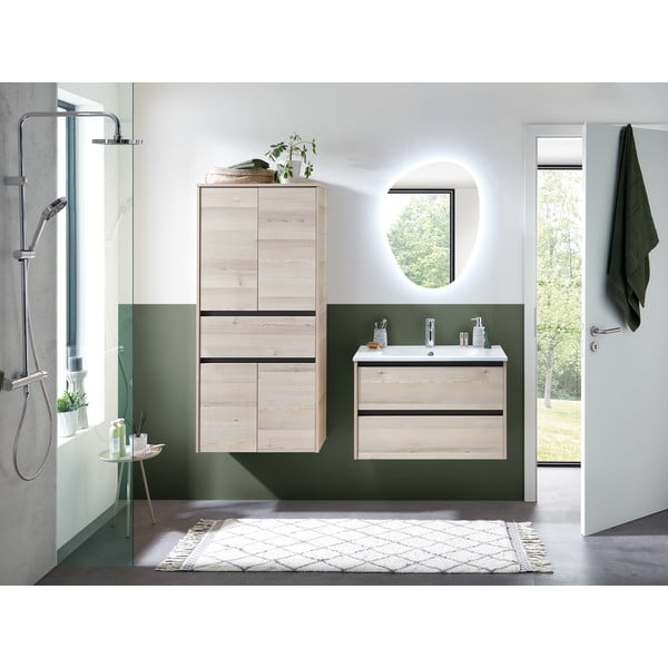 Oglindă de perete cu led 55x72 cm Quickset 393 – Pelipal-image-4