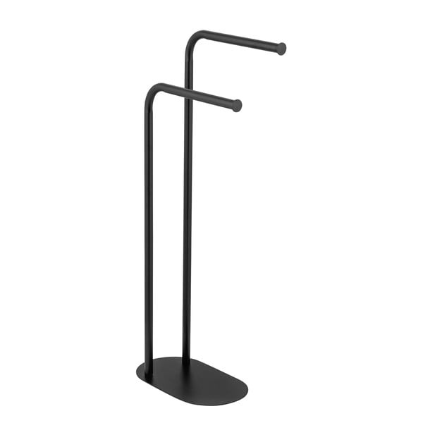 Suport pentru prosoape negru din oțel Levante – Wenko